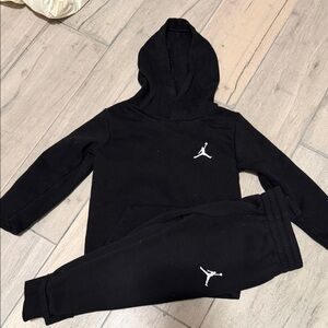 Jordan Kids Black Sweatpants & Hoodie Set